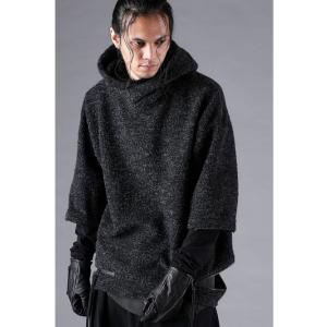 SALE30%OFF/D.HYGEN・ディーハイゲン/ループニットオーバーサイズレイヤードフーデッド...