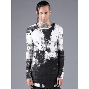 SALE30%OFF/D.HYGEN・ディーハイゲン/ブラッシュプリントモダール×コットンリブテレコ...