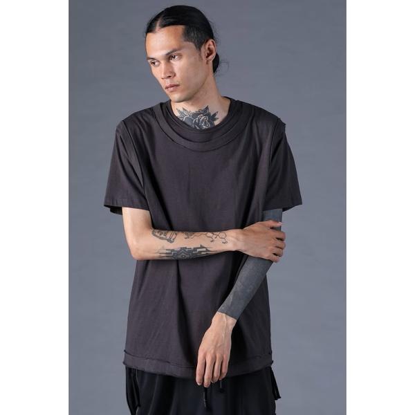 (予約品）2〜3月入荷予定/D.HYGEN・ディーハイゲン/30/-天竺レイヤードS/STシャツ/C...
