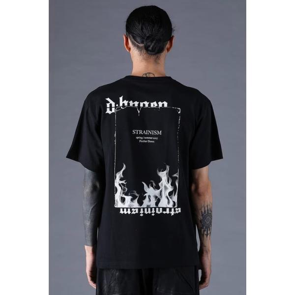 (予約品）12〜1月入荷予定/D.HYGEN・ディーハイゲン/プリントTシャツFIRE/BLACK