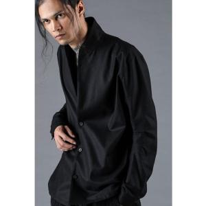 (予約品）8〜9月入荷予定/D.HYGEN・ディーハイゲン/ウールクロステーラーシャツジャケット/BLACK｜offside