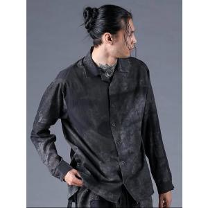 (予約品）8〜9月入荷予定/D.HYGEN・ディーハイゲン/インクジェットプリントオープンカラーシャ...