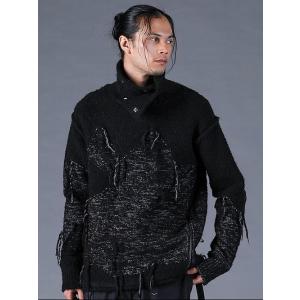 (予約品）9〜10月入荷予定/D.HYGEN・ディーハイゲン/ダメージインターシャニットプルオーバー...