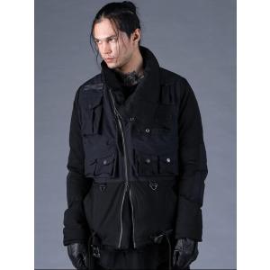 (予約品）9〜10月入荷予定/D.HYGEN・ディーハイゲン/ラップハイネックマルチポケットダウンジ...
