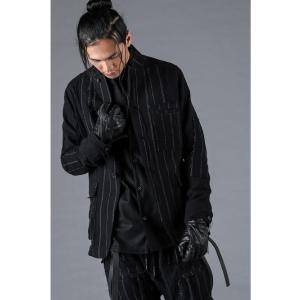 SALE40%OFF/D.HYGEN・ディーハイゲン/ウールコットンストライプコンビネーションジャケ...