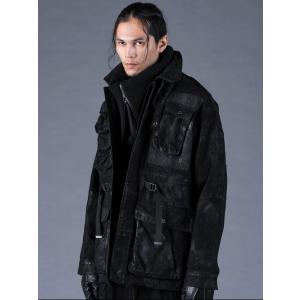(予約品）8〜9月入荷予定/D.HYGEN・ディーハイゲン/ムラコーティングデニムミリタリージャケッ...