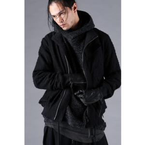SALE30%OFF/D.HYGEN・ディーハイゲン/ブラッシングネップハイネックライダースボンバー...