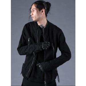 (予約品）8〜9月入荷予定/D.HYGEN・ディーハイゲン/ダメージジャガードシングルライダースジャ...