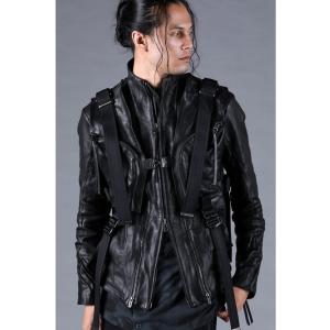 (予約品）12〜1月入荷予定/D.HYGEN・ディーハイゲン/ホースレザーベストアタッチドジャケット...