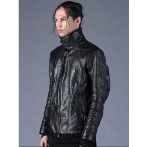 (予約品）8〜9月入荷予定/D.HYGEN・ディーハイゲン/ホースレザーカラーデタッチャブルジャケッ...