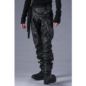 (予約品）9〜10月入荷予定/D.HYGEN・ディーハイゲン/ホースレザー股引きパンツ/BLACK