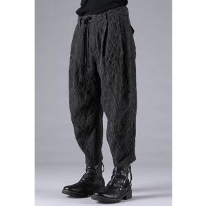 SALE30%OFF/D.HYGEN・ディーハイゲン/変形ヘリンボーンジャガードタックワイドクロップ...