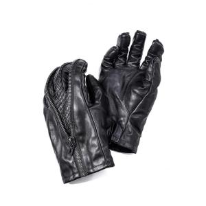 (予約品）9〜10月入荷予定/D.HYGEN・ディーハイゲン/ホースレザースプリットZIPグローブ/...