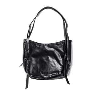 (予約品）1〜3月入荷予定/D.HYGEN・ディーハイゲン/ホースレザーショルダーバッグ/BLACK