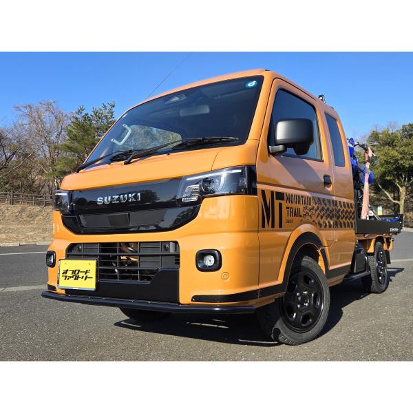 スズキキャリイ、スーパーキャリイ用フロントパイプバンパー　オフロードファクトリー