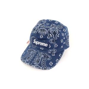 【中古】SUPREME シュプリーム FREE メンズ 帽子 キャップ Bandane Camp Cap バンダナ キャンプキャップ 青 アメリカ製 新品 古着｜ofreco