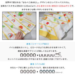 コンパクトバスタオル はらぺこあおむし 50×...の詳細画像2