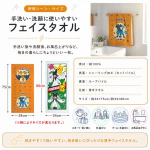 フェイスタオル ポケットモンスター ポケモン ...の詳細画像3