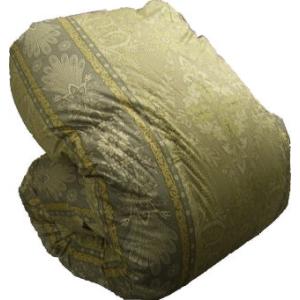ロイヤルゴールド二層式羽毛布団60サテン超長綿生地　シングル（150X210）柄おまかせ