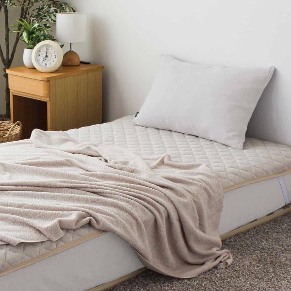 タオルケット パイル シングル 北欧風 ベージュ ふんわり 綿混パイル ヒュピネス ヴァイル