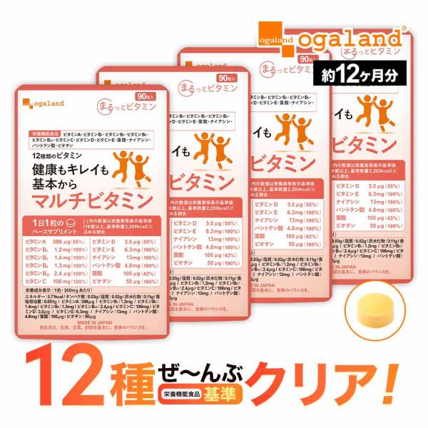 マルチビタミン （約12ヶ月分） サプリメント ナイアシン サプリ ビタミン 栄養機能食品 ビタミン...