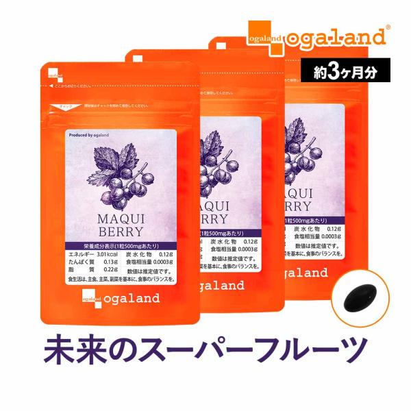 マキベリー （約3ヶ月分） 美容 サプリメント ポリフェノール あまに油 サプリ  スーパーフード ...