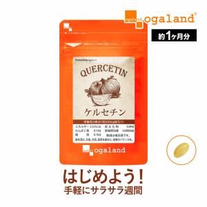 ケルセチン （約1ヶ月分） サプリ タマネギ 亜麻仁油 外皮 ビタミンP オメガ3 αリノレン酸 サプリメント 必須脂肪酸 ポリフェノール｜oga