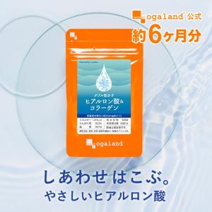 W低分子ヒアルロン酸 & コラーゲン （約6ヶ月分） サプリ サプリメント ヒアルロン酸 椿 エイジングケア ペプチド 送料無料｜オーガランド Yahoo!店