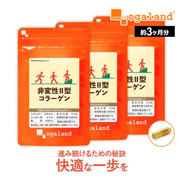 非変性II型コラーゲン（約3ヶ月分）新商品 コラーゲン 快適 鶏軟骨 コラーゲン ペプチド サプリメ...