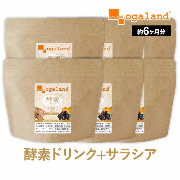 酵素ドリンク サラシア plus＋（80g）(6個セット)ファスティング ビタミンC 乳酸菌 置き換...