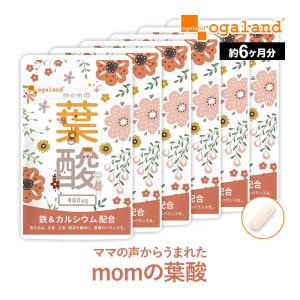 momの葉酸 （約6ヶ月分） 葉酸 サプリ 妊活 妊娠 妊婦 ニオイをおさえた 管理栄養士推奨 マグネシウム 鉄 カルシウム 亜鉛 ビタミンB ビタミンC D サプリメント｜oga