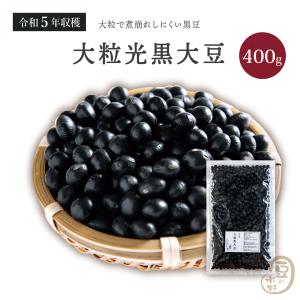 大粒光黒大豆 3.0上 400グラム 令和5年収穫 北海道産【送料無料】