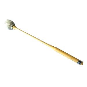 （株）小笠原謹製　響全籐倍7号（木魚バイ　木魚バチ）　【スウェード・本革・手縫い】