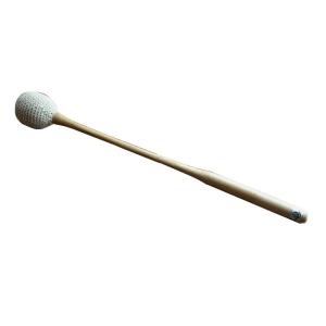 （株）小笠原謹製　糸巻き全籐倍8号（木魚バイ　木魚バチ）　【本革・手縫い・糸巻き】