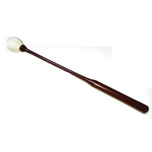 石目堆漆塗全籐倍9号（黒に朱）　（木魚バイ　木魚バチ）/受注生産商品