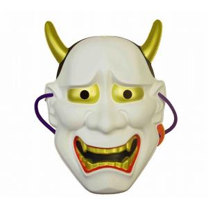 お面 [民芸面きつねめん] 天狐 青 3枚セット : お祭りおもちゃ卸売り