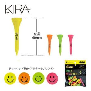【ネコポス対応】 キャスコ（kasco） KIRA smile　ウッドティーショート（40mm）｜ogawagolf