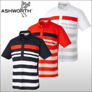 【クリアランスセール】 アシュワース（ASHWORTH）S/S パネル 半袖ポロシャツ｜ogawagolf