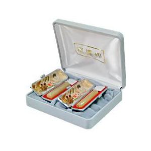 実印 印鑑 銀行印 オランダ水牛 セット はんこ 印鑑ケース 化粧ケース付    現在化粧ケースに開...