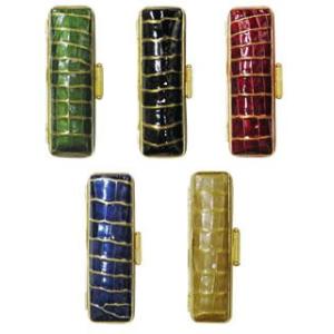 印鑑ケース パールクロコ サイズ中 15ミリまでの印鑑が入ります