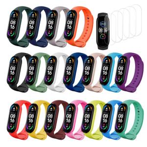 BDIG コンパチブル Xiaomi Mi band 5 ベルト Mi Band 6 バンドベルト替えベルト通気設計 ブレスレット柔らかい交｜ogawashop