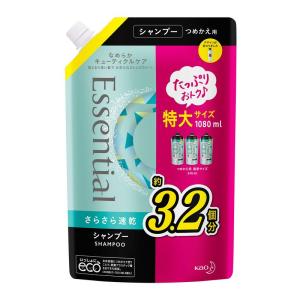 大容量 エッセンシャル さらさら速乾 シャンプー つめかえ用 1080ml｜ogawashop