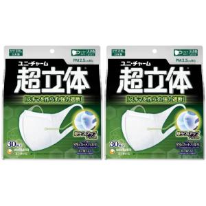 超立体マスク 風邪・花粉用 不織布マスク 日本製 大きめサイズ 30枚入 ノーズフィットつき 〔PM2.5対応 日本製〕 (99% ウィルス｜ogawashop