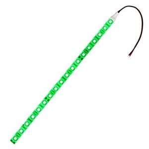 1本入り 24V 防水 LED テープライト 3チップ 50cm (白ベース) 発光色：緑色｜ogawashop