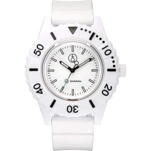 シチズン Q&Q 腕時計 アナログ スマイルソーラー ダイバーズ 防水 ウレタンベルト RP30-001 メンズ ホワイト