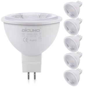 DiCUNO MR16 12V LED電球 GU5.3口金 50W形ハロゲン相当（5W）自然色 4000k 高輝度500lm スポットライト｜ogawashop