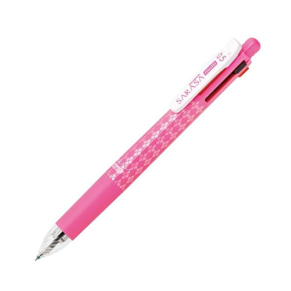 ゼブラ 多機能ペン 4色+シャープ サラサマルチ 0.5 ピンク P-J4SA11-P