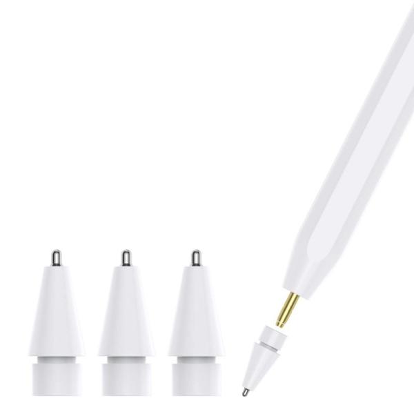 apple pencil交換用ペン先 金属ペン先 4個入り Apple Pencil 第1/2世代用...