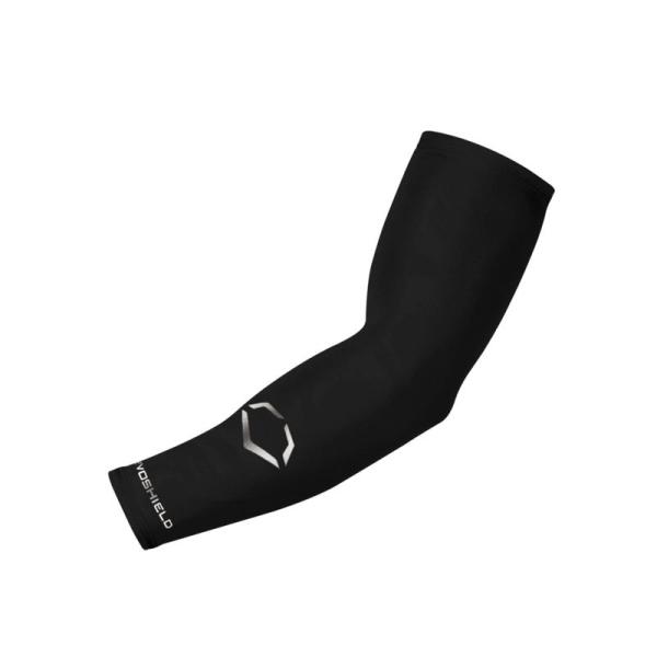 EVOSHIELD（エボシールド） 大人用 ソリッド 着圧アームスリーブ ブラック L/XLサイズ