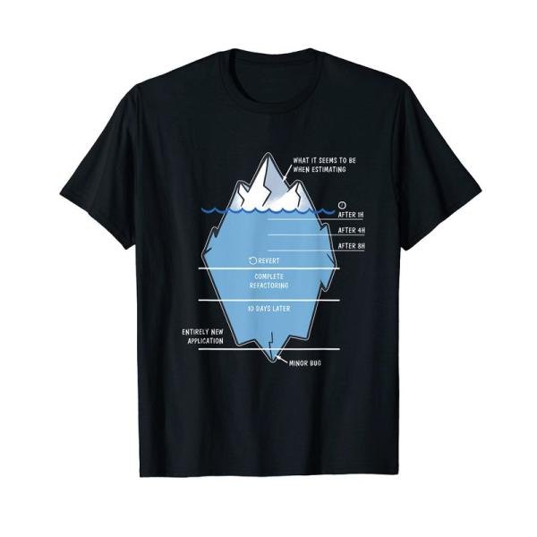 開発者 氷山 プログラマー コンピュータ科学者 コーディング Tシャツ